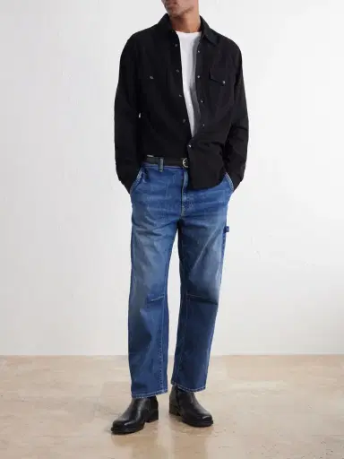 Nili Lotan Carpenter Straight-Leg Cropped Jeans - Men | Thumbnail 2