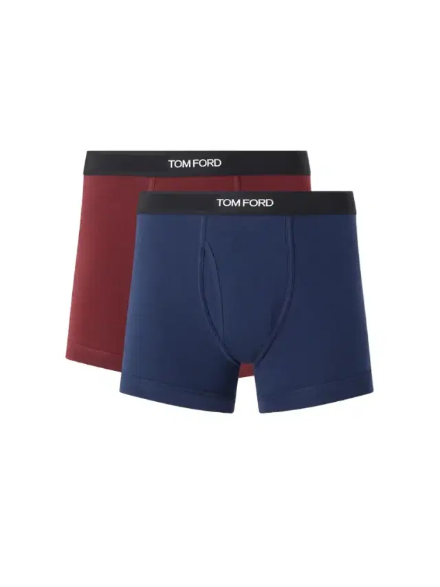 Tom Ford Two Pack Logo-Jacquard Waistband Cotton-Stretch Jersey Boxer Briefs - Men