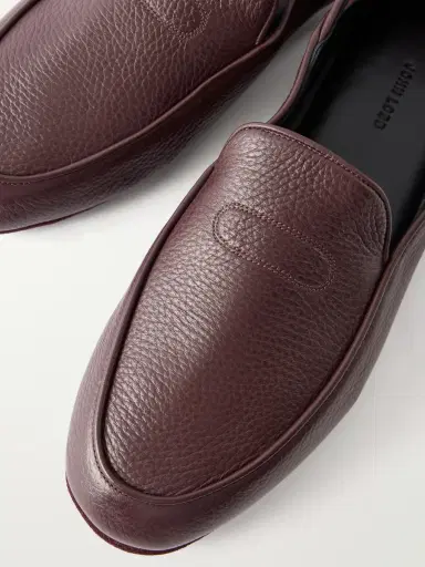 John Lobb Kingston II Collapsible-Heel Full-Grain Deerskin Loafers - Men | Thumbnail 4