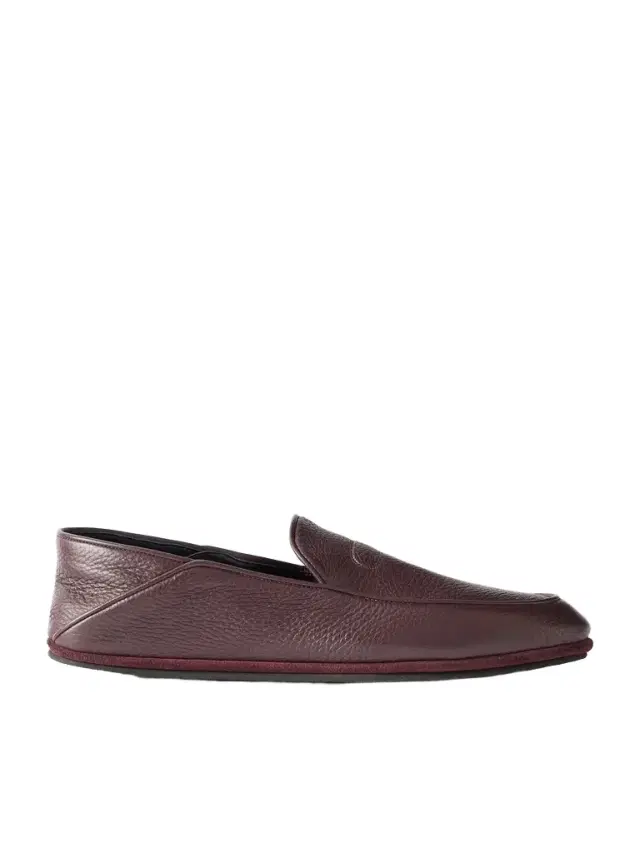 John Lobb Kingston II Collapsible-Heel Full-Grain Deerskin Loafers - Men
