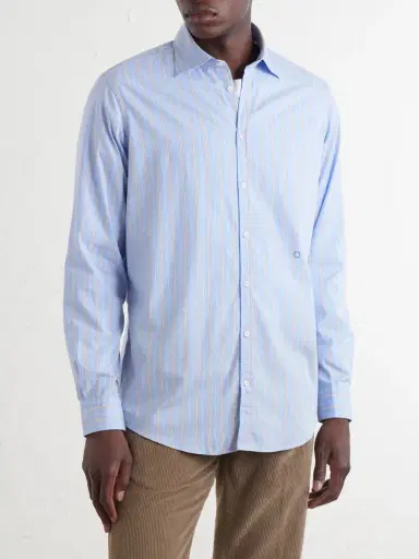 Massimo Alba Genova Striped Cotton-Poplin Shirt - Men | Thumbnail 3 Massimo Alba Genova Striped Cotton-Poplin Shirt - Men | Thumbnail 3