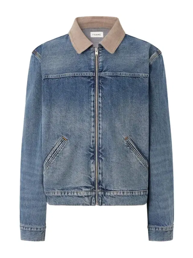 Frame Corduroy Trimmed Cotton and Lyocell-blend Denim Jacket - Men