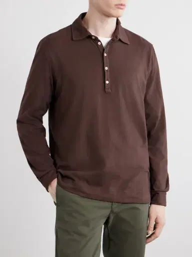 Massimo Alba Raya Cotton-Jersey Polo Shirt - Men | Thumbnail 3 Massimo Alba Raya Cotton-Jersey Polo Shirt - Men | Thumbnail 3