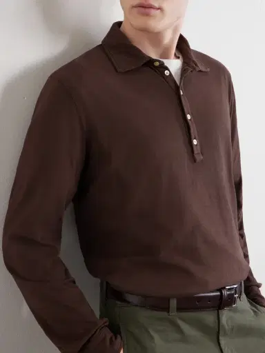 Massimo Alba Raya Cotton-Jersey Polo Shirt - Men | Thumbnail 5 Massimo Alba Raya Cotton-Jersey Polo Shirt - Men | Thumbnail 5