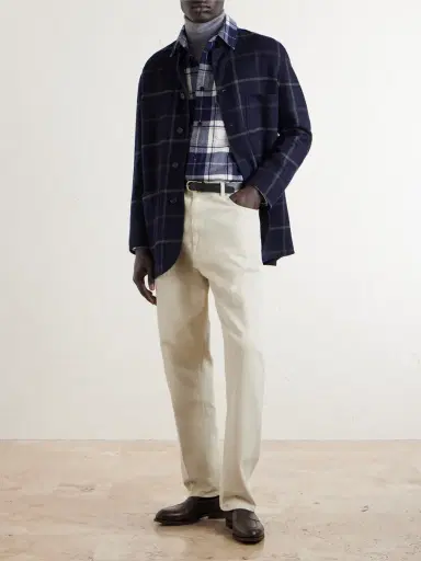 dunhill Checked Cashmere Overshirt - Men | Thumbnail 2 dunhill Checked Cashmere Overshirt - Men | Thumbnail 2