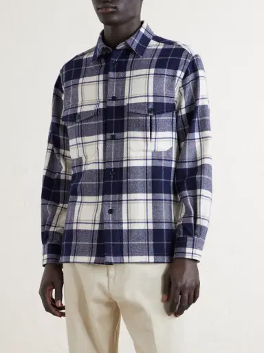 dunhill Checked Cashmere Overshirt - Men | Thumbnail 3 dunhill Checked Cashmere Overshirt - Men | Thumbnail 3