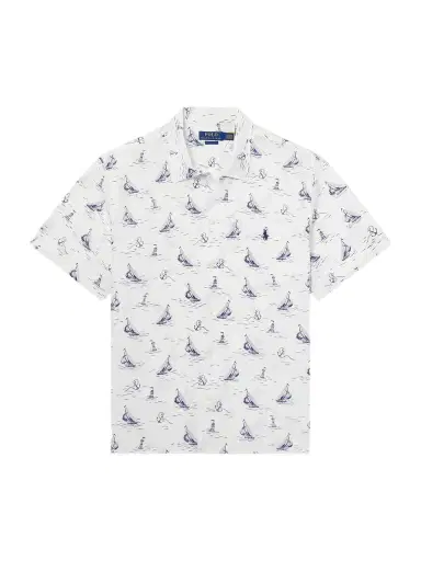 Polo Ralph Lauren Logo-Embroidered Printed Linen Shirt - Men | Thumbnail 1