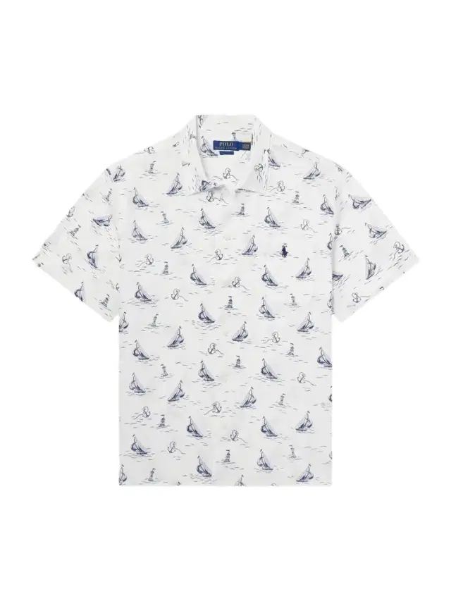 Polo Ralph Lauren Logo-Embroidered Printed Linen Shirt - Men