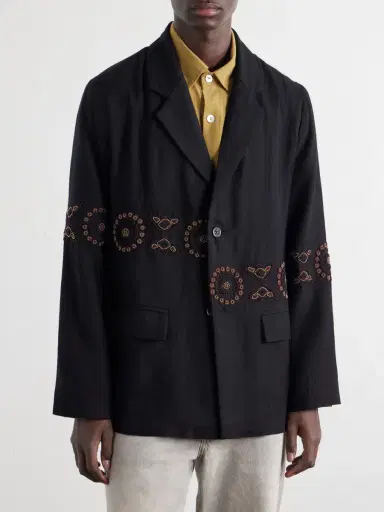 Kartik Research Embroidered Wool Blazer - Men | Thumbnail 3 Kartik Research Embroidered Wool Blazer - Men | Thumbnail 3
