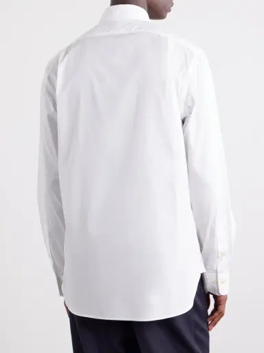 Polo Ralph Lauren Logo-Embroidered Cotton-Poplin Shirt - Men | Thumbnail 4