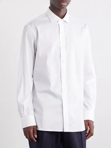 Polo Ralph Lauren Logo-Embroidered Cotton-Poplin Shirt - Men | Thumbnail 5