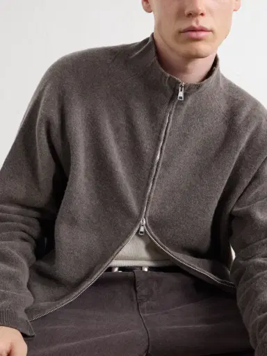 Our Legacy Merino Wool Zip-Up Cardigan - Men | Thumbnail 5