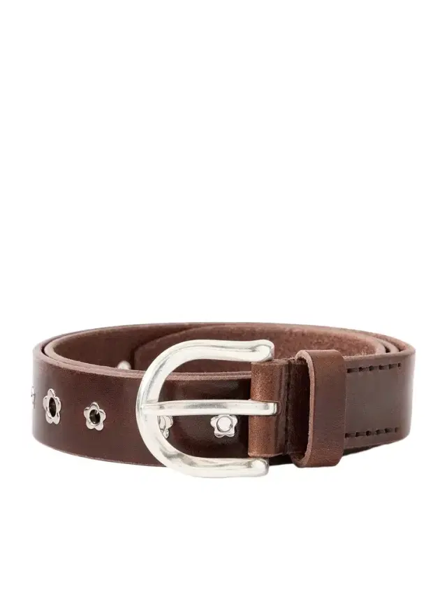 Our Legacy 3.5cm Flower Embellished Leather Belt - Men