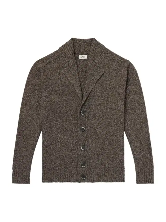 Altea Shawl-Collar Wool and Cashmere-Blend Cardigan - Men