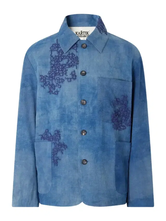 Kartik Research Embroidered Cotton Chore Jacket - Men