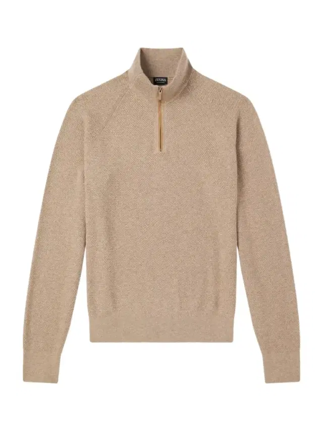 Zegna Oasi Cashmere Half-Zip Sweater - Men