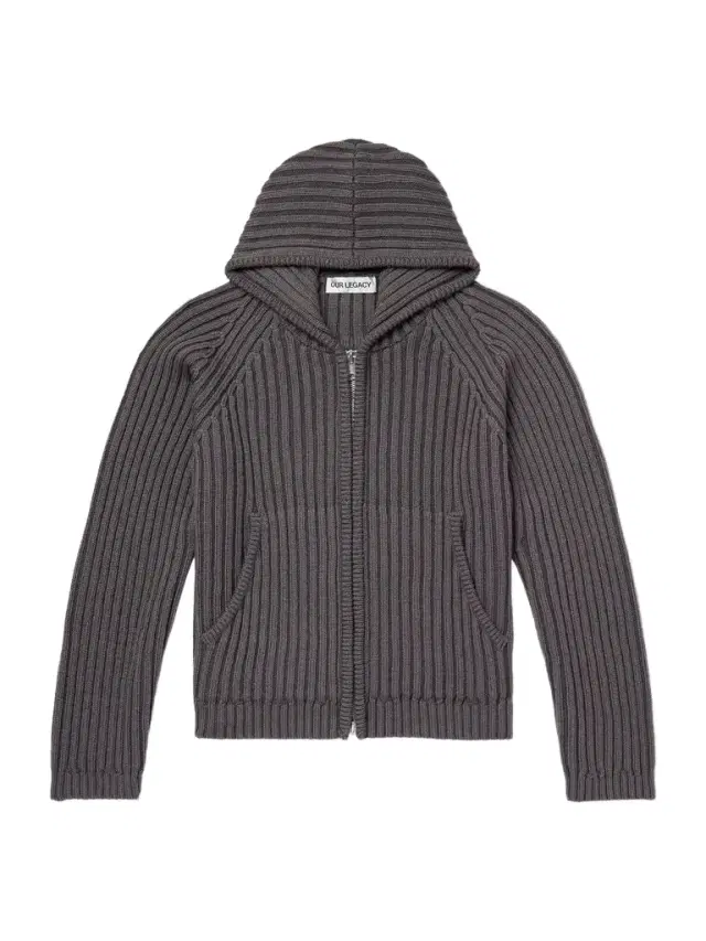 Our Legacy Level Merino Wool Zip-Up Hoodie - Men