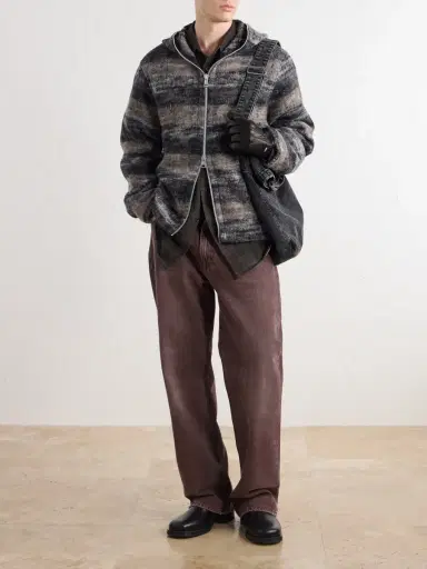 Our Legacy Full Zip Wool-Blend Hooded Blouson Jacket - Men | Thumbnail 2