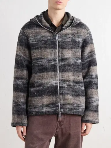 Our Legacy Full Zip Wool-Blend Hooded Blouson Jacket - Men | Thumbnail 3