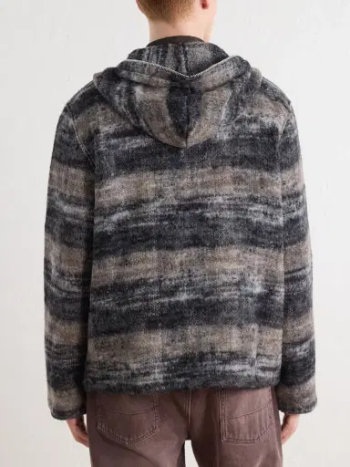 Our Legacy Full Zip Wool-Blend Hooded Blouson Jacket - Men | Thumbnail 4