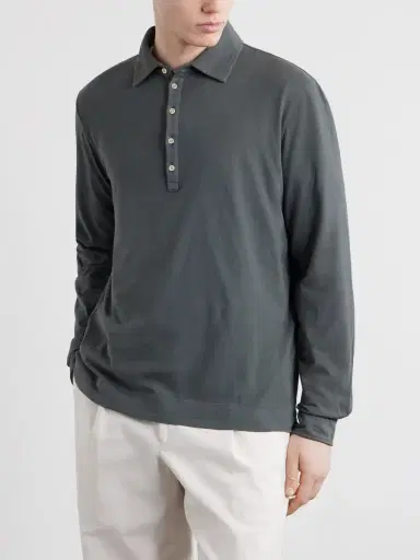 Massimo Alba Raya Cotton-Jersey Polo Shirt - Men | Thumbnail 3 Massimo Alba Raya Cotton-Jersey Polo Shirt - Men | Thumbnail 3