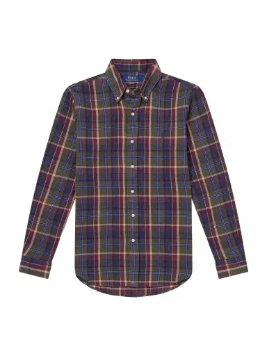 Polo Ralph Lauren Button-Down Collar Checked Cotton-Flannel Shirt - Men | Thumbnail 1