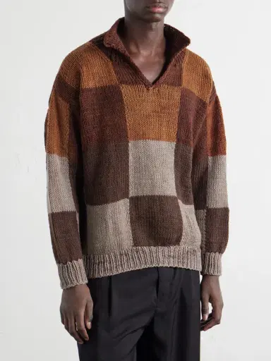 Kartik Research Wool Polo Sweater - Men | Thumbnail 3