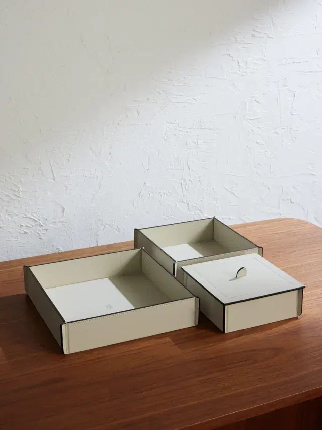 Brunello Cucinelli Set of Three Leather Storage Box - Men