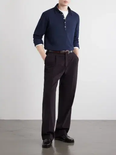 Massimo Alba Raya Cotton-Jersey Polo Shirt - Men | Thumbnail 2 Massimo Alba Raya Cotton-Jersey Polo Shirt - Men | Thumbnail 2