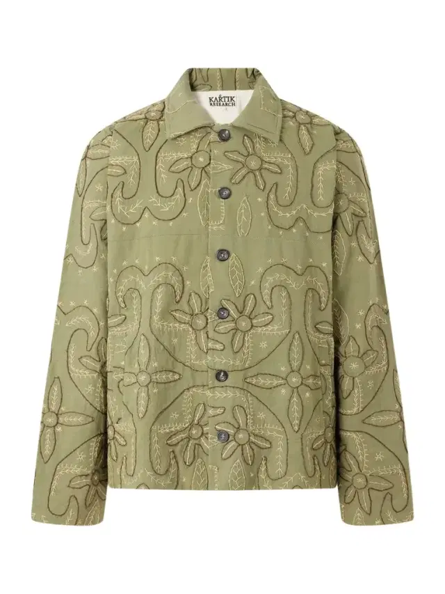 Kartik Research Godhadi Embroidered Cotton-Canvas Blouson Jacket - Men