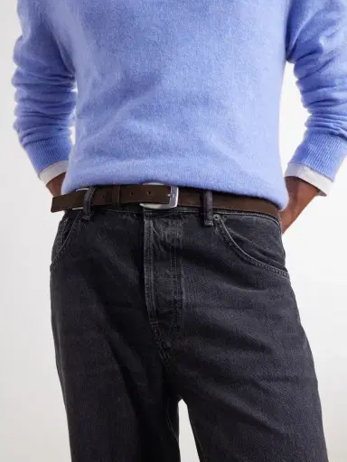 NN07 2cm Dual 90025 Suede Belt - Men | Thumbnail 2