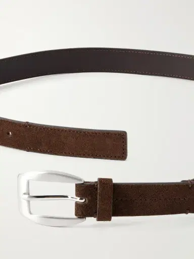 NN07 2cm Dual 90025 Suede Belt - Men | Thumbnail 3