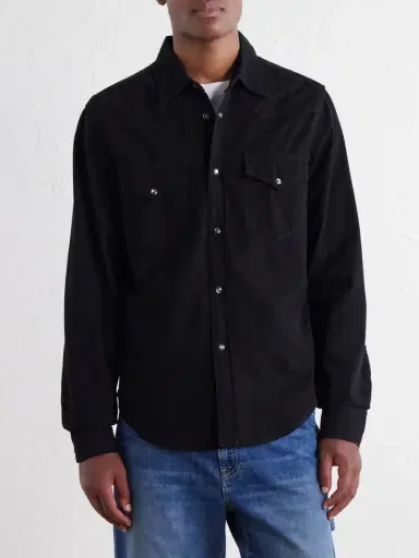 Nili Lotan Travis Denim Shirt - Men | Thumbnail 3 Nili Lotan Travis Denim Shirt - Men | Thumbnail 3