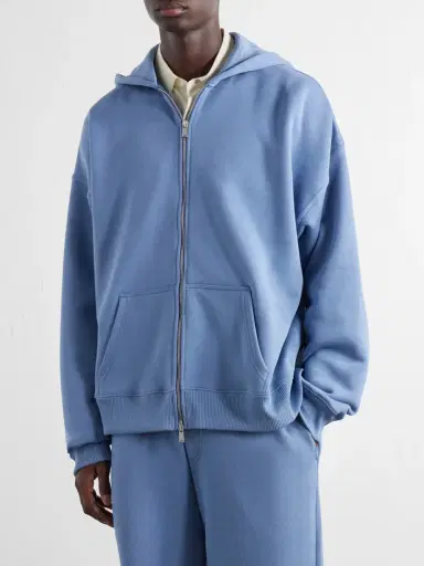 The Elder Statesman Cotton-Jersey Zip-Up Hoodie - Men | Thumbnail 3