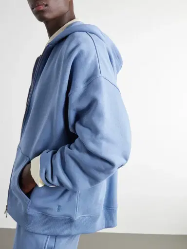 The Elder Statesman Cotton-Jersey Zip-Up Hoodie - Men | Thumbnail 5