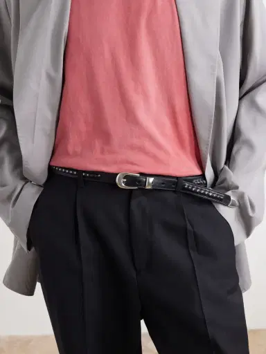 Our Legacy 2cm Embellished Leather Belt - Men | Thumbnail 3