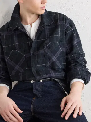 Our Legacy Whoppin Checked Cotton-Flannel Shirt - Men | Thumbnail 5