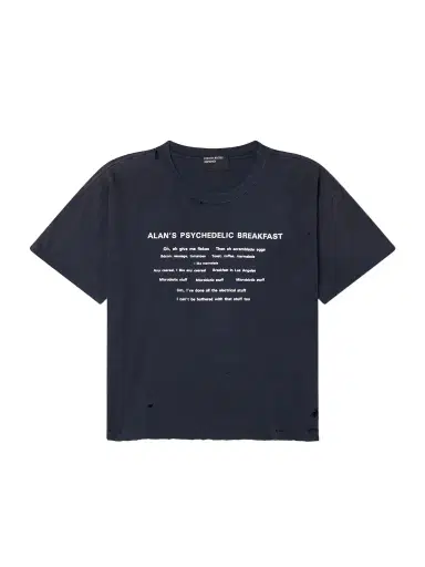 Enfants Riches Déprimés Alan's Breakfast Printed Distressed Cotton-Jersey T-Shirt - Men | Thumbnail 1 Enfants Riches Déprimés Alan's Breakfast Printed Distressed Cotton-Jersey T-Shirt - Men | Thumbnail 1