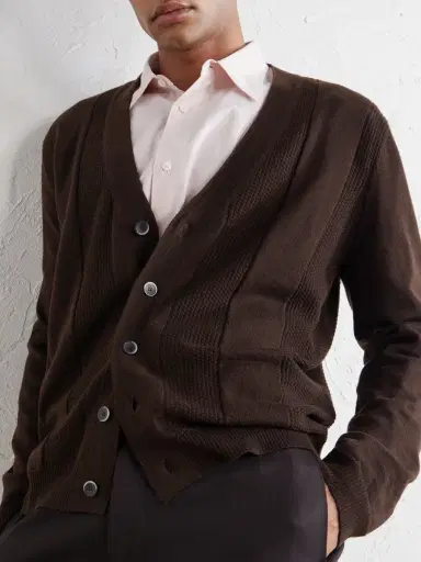 Altea Virgin Wool Cardigan - Men | Thumbnail 5