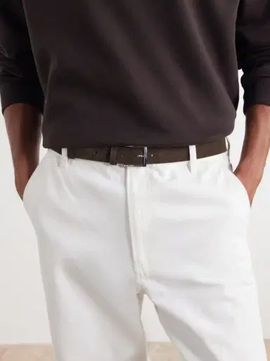 NN07 3cm Ever 90025 Suede Belt - Men | Thumbnail 2