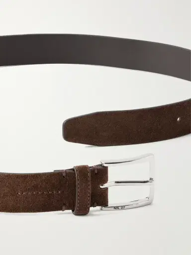 NN07 3cm Ever 90025 Suede Belt - Men | Thumbnail 3