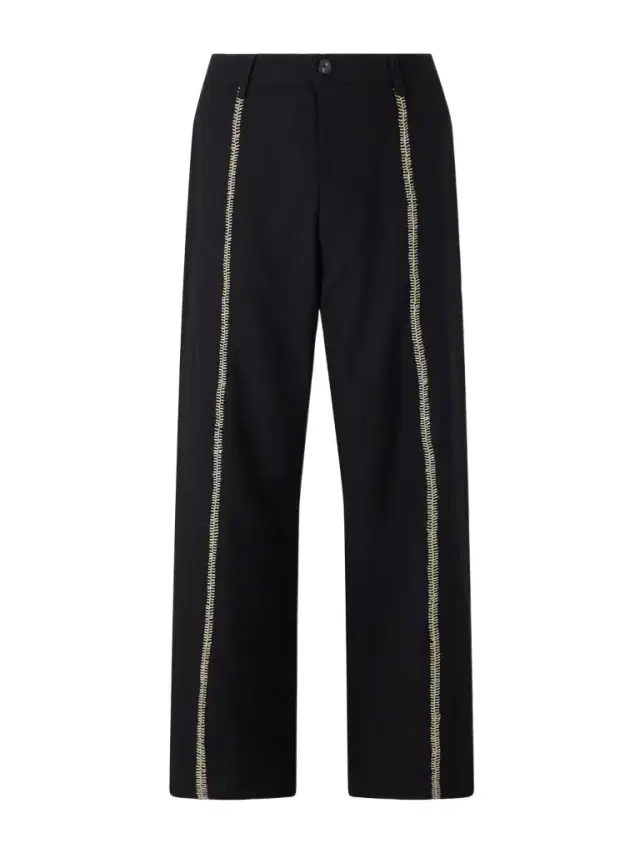 Kartik Research Sultan Straight-Leg Embroidered Wool Trousers - Men