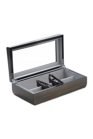 Bey-Berk Men's Personalized Wooden Eyeglass Storage Case | Thumbnail 4