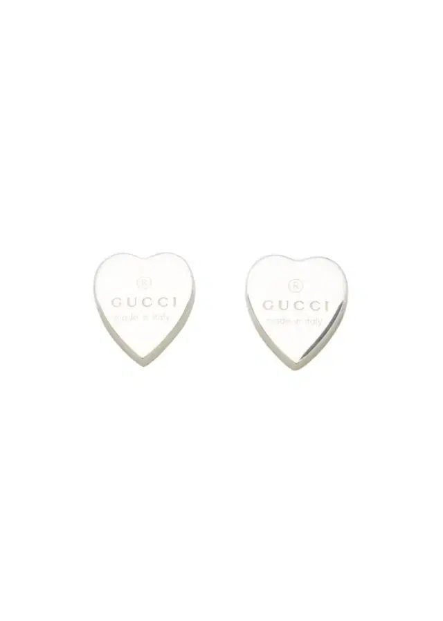 Gucci Engraved Heart Trademark Earrings