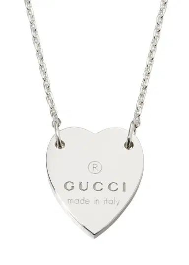 Gucci Engraved Heart Trademark Necklace | Thumbnail 1 Gucci Engraved Heart Trademark Necklace | Thumbnail 1