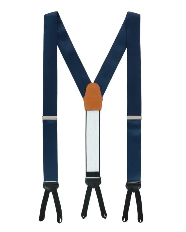 Trafalgar Men's Sutton Solid Silk Suspender Braces