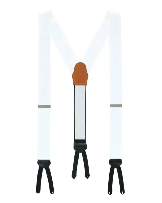 Trafalgar Men's Sutton Solid Silk Suspender Braces