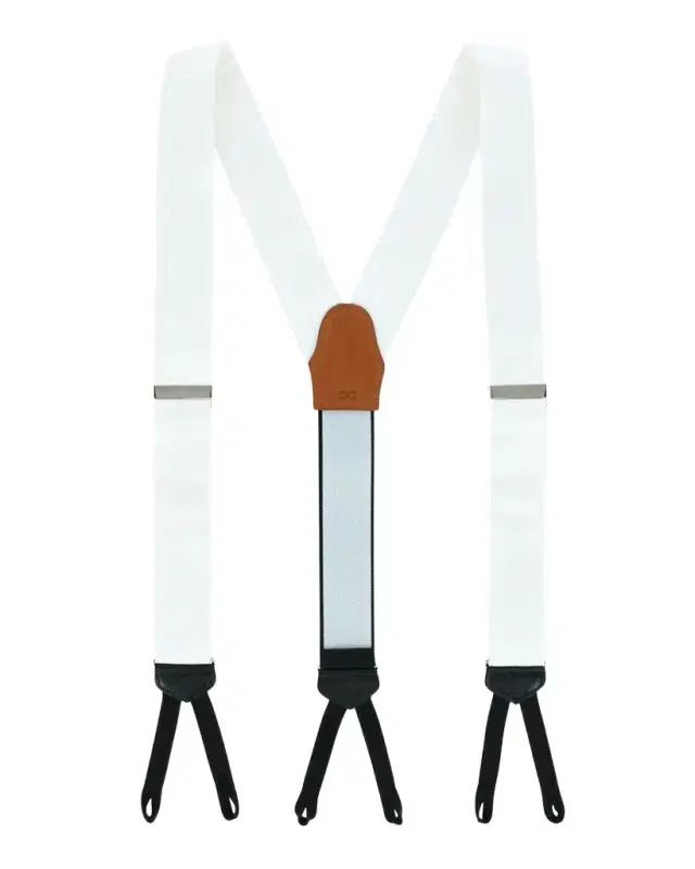Trafalgar Men's Monte Bello Interlocked Silk Formal Brace Suspenders