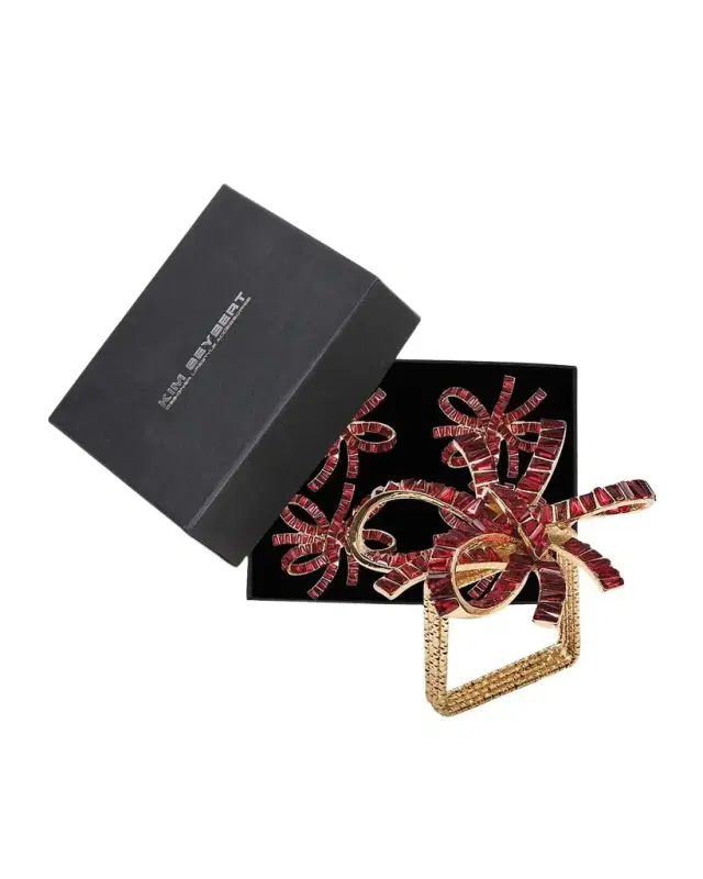 Kim Seybert Jeweled Bow Napkin Rings, Set of 4