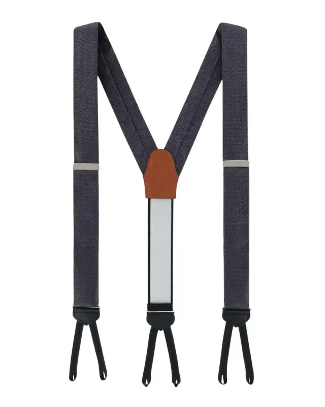 Trafalgar Men's Monte Bello Interlocked Silk Formal Brace Suspenders